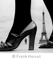 Frank Horvat, For “STERN”, shoes and Eiffel Tower, 1974, Paris, France © Frank Horvat